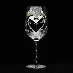 Two Hearts One Love Groom Hand Painted Wine Glass(Two Hearts One Love Groom Hand Painted Wine Glass)