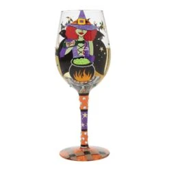 Working Witch Hand Painted Wine Glass(Working Witch Hand Painted Wine Glass) -Glassware Store 6016405 3