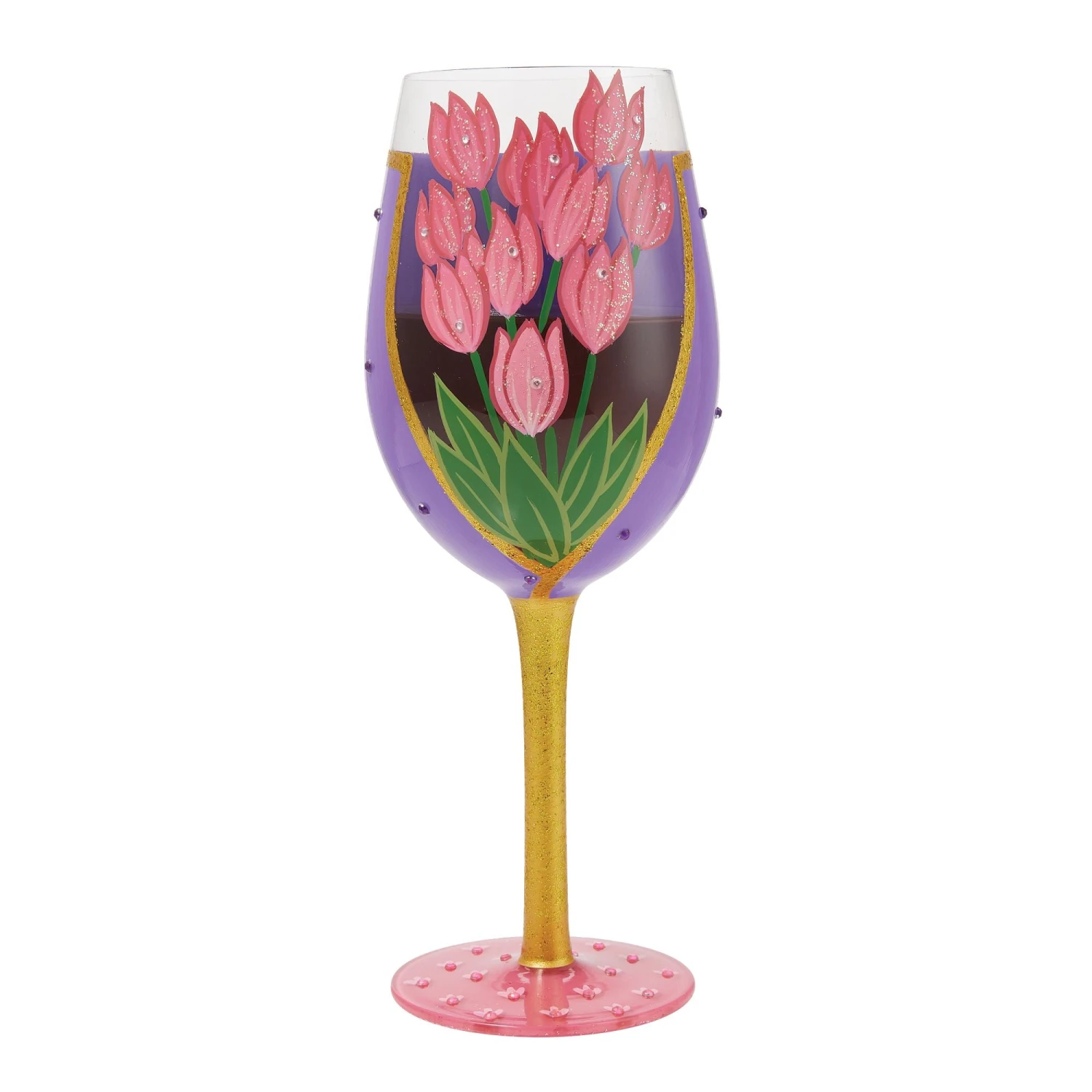 Mother's Day Wrapped Up Hand Painted Wine Glass(Mothers Day Wrapped Up Hand Painted Wine Glass) 2 Mother's Day Wrapped Up Hand Painted Wine Glass(Mothers Day Wrapped Up Hand Painted Wine Glass) - Image 2