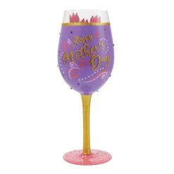 Mother's Day Wrapped Up Hand Painted Wine Glass(Mothers Day Wrapped Up Hand Painted Wine Glass) 12 Mother's Day Wrapped Up Hand Painted Wine Glass(Mothers Day Wrapped Up Hand Painted Wine Glass) -Glassware Store 6016408 3