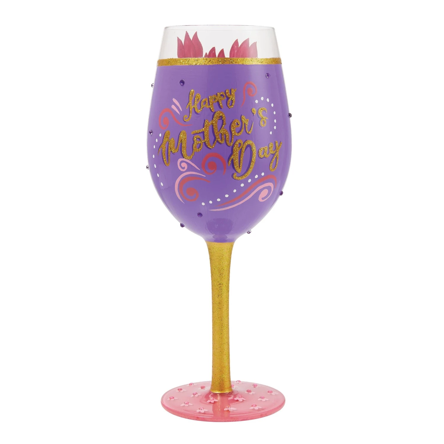 Mother's Day Wrapped Up Hand Painted Wine Glass(Mothers Day Wrapped Up Hand Painted Wine Glass) 5 Mother's Day Wrapped Up Hand Painted Wine Glass(Mothers Day Wrapped Up Hand Painted Wine Glass) - Image 5