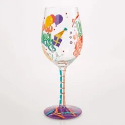 Life Is Better On Your Birthday Hand Painted Wine Glass(Life Is Better On Your Birthday Hand Painted Wine Glass) -Glassware Store 6016967 2