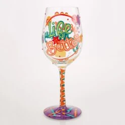 Life Is Better On Your Birthday Hand Painted Wine Glass(Life Is Better On Your Birthday Hand Painted Wine Glass) -Glassware Store 6016967 3