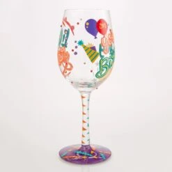 Life Is Better On Your Birthday Hand Painted Wine Glass(Life Is Better On Your Birthday Hand Painted Wine Glass) -Glassware Store 6016967 4