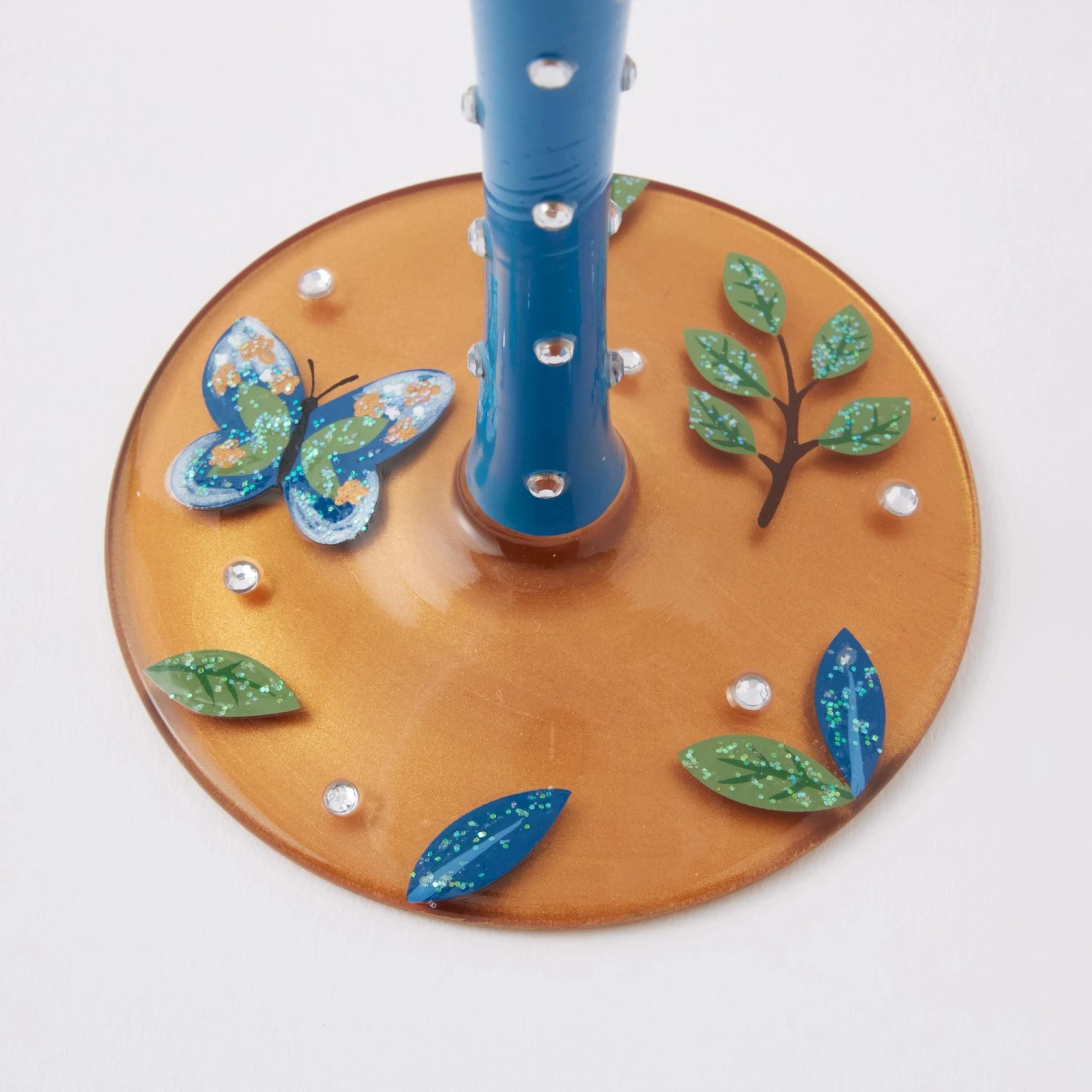 Garden Butterfly Hand Painted Wine Glass(Garden Butterfly Hand Painted Wine Glass) 7 Garden Butterfly Hand Painted Wine Glass(Garden Butterfly Hand Painted Wine Glass) - Image 7