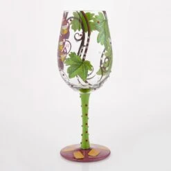 Wine Not? Hand Painted Wine Glass(Wine Not Hand Painted Wine Glass) -Glassware Store 6016970 2