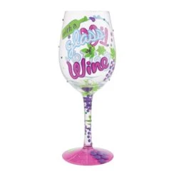 Life Is Better With Wine Hand Painted Wine Glass(Life Is Better With Wine Hand Painted Wine Glass)