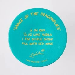 Dance Of The Dragonflies Hand Painted Wine Glass(Dance Of The Dragonflies Hand Painted Wine Glass) -Glassware Store 6016972 6