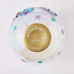 Bejeweled Butterfly Hand Painted Stemless Wine Glass(Bejeweled Butterfly Hand Painted Stemless Wine Glass) -Glassware Store 6016973 5