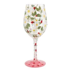 Ladybird Hand Painted Wine Glass(Ladybird Hand Painted Wine Glass)