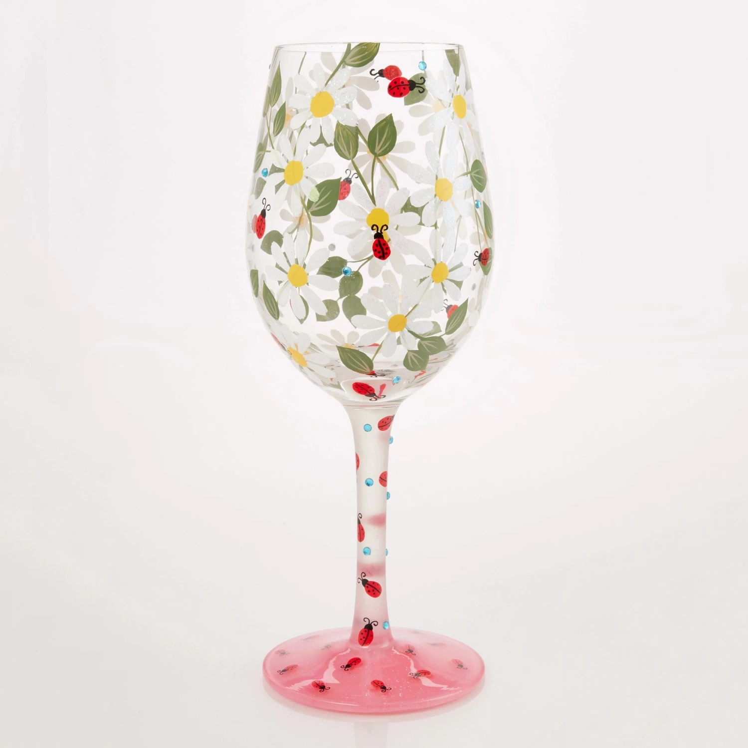 Ladybird Hand Painted Wine Glass(Ladybird Hand Painted Wine Glass) 3 Ladybird Hand Painted Wine Glass(Ladybird Hand Painted Wine Glass) - Image 3