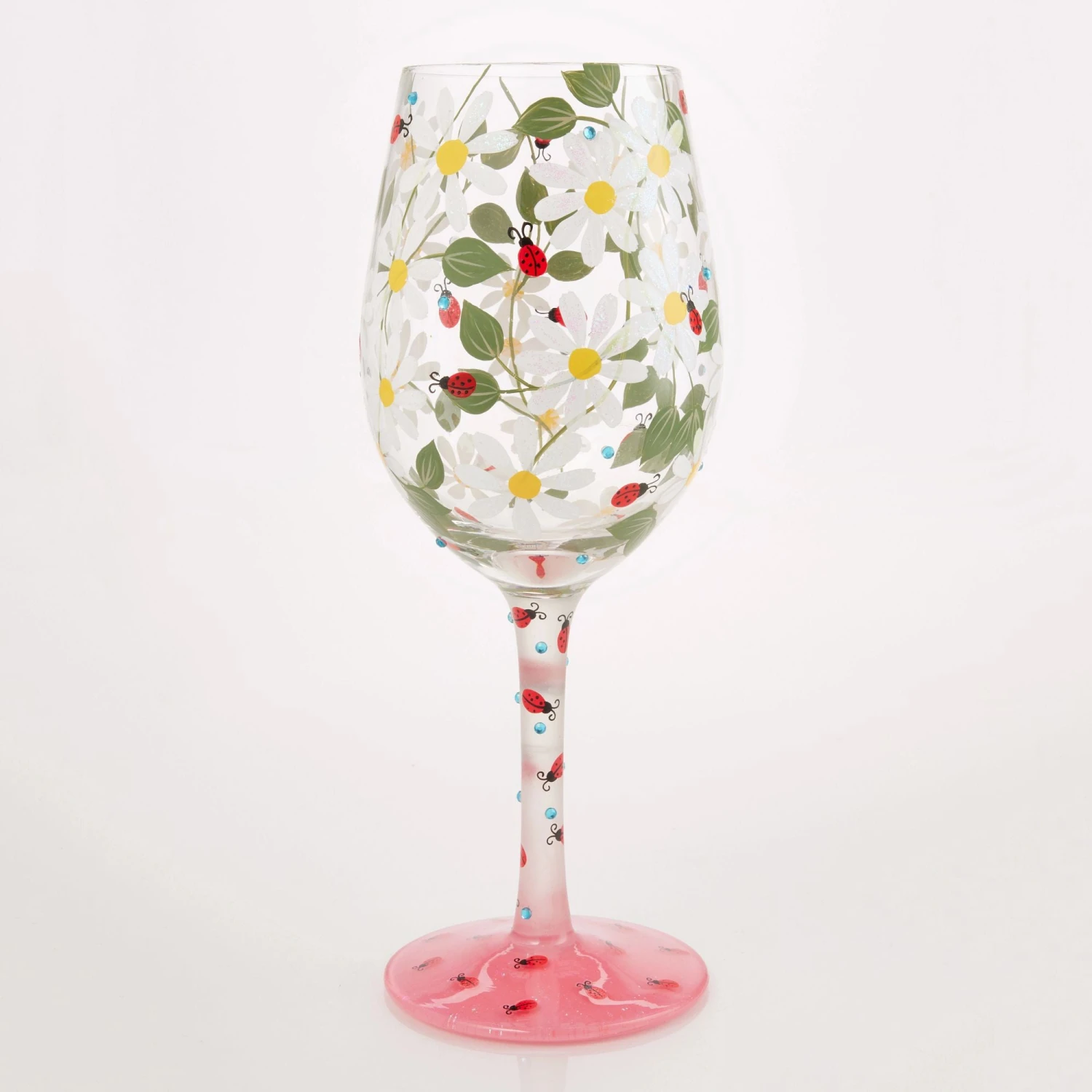 Ladybird Hand Painted Wine Glass(Ladybird Hand Painted Wine Glass) 5 Ladybird Hand Painted Wine Glass(Ladybird Hand Painted Wine Glass) - Image 5