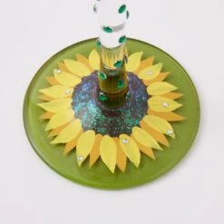 Sunflower Hand Painted Wine Glass(Sunflower Hand Painted Wine Glass) -Glassware Store 6016975 5