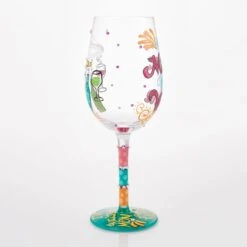 New Mama Needs Wine Hand Painted Wine Glass(New Mama Needs Wine Hand Painted Wine Glass) -Glassware Store 6016977 4