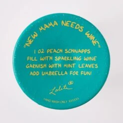 New Mama Needs Wine Hand Painted Wine Glass(New Mama Needs Wine Hand Painted Wine Glass) -Glassware Store 6016977 6