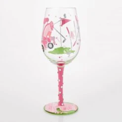 Queen Of The Green Hand Painted Wine Glass(Queen Of The Green Hand Painted Wine Glass) -Glassware Store 6016983 2