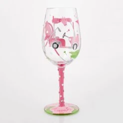 Queen Of The Green Hand Painted Wine Glass(Queen Of The Green Hand Painted Wine Glass) -Glassware Store 6016983 3
