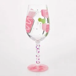 Dink Then Drink Hand Painted Wine Glass(Dink Then Drink Hand Painted Wine Glass) -Glassware Store 6016984 2