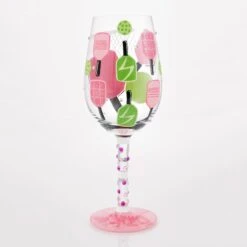 Dink Then Drink Hand Painted Wine Glass(Dink Then Drink Hand Painted Wine Glass) -Glassware Store 6016984 3