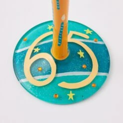 Happy 65th Birthday Hand Painted Wine Glass(Happy 65th Birthday Hand Painted Wine Glass) -Glassware Store 6016991 5