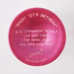 Happy 75th Birthday Hand Painted Wine Glass(Happy 75th Birthday Hand Painted Wine Glass) -Glassware Store 6016992 6
