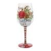 Best Christmas Ever Hand Painted Wine Glass(Best Christmas Ever Hand Painted Wine Glass)