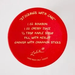 Stockings With Care Hand Painted Wine Glass(Stockings With Care Hand Painted Wine Glass) -Glassware Store 6017392 6