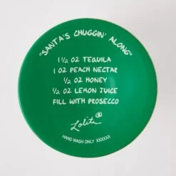 Santa's Chuggin' Along Hand Painted Wine Glass(Santas Chuggin Along Hand Painted Wine Glass) -Glassware Store 6017410 6