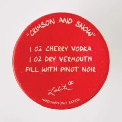 Crimson And Snow Hand Painted Wine Glass(Crimson And Snow Hand Painted Wine Glass) -Glassware Store 6017412 6