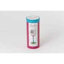 50 Is Just A Number Hand Painted Wine Glass, 15 Oz.(Wine Glass 50 Is Just A Number) -Glassware Store GLS11 5534D 5