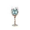 60 And Sassy Hand-painted Artisan Wine Glass, 15 Oz.(Wine Glass 60 And Sassy)