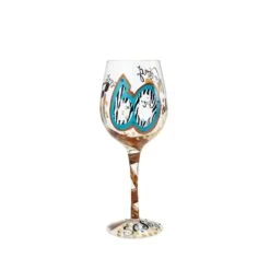 60 And Sassy Hand-painted Artisan Wine Glass, 15 Oz.(Wine Glass 60 And Sassy)