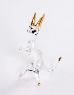 Clear And Gold Kangaroos -Glassware Store IMG 4752