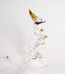 Clear And Gold Kangaroos -Glassware Store IMG 4755