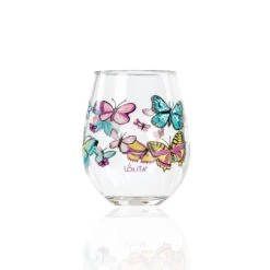 Butterfly Acrylic Stemless Set(Butterfly Acrylic Stemless Set) -Glassware Store MI50139 2