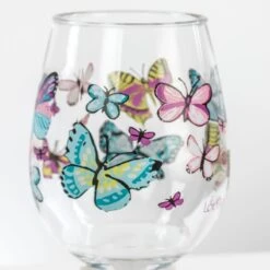 Butterfly Acrylic Stemless Set(Butterfly Acrylic Stemless Set) -Glassware Store MI50139 3
